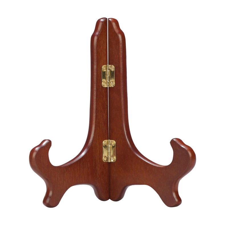 TRIPAR 9 Inch Wooden Plate Display Stand Picture Easel Stand - Image 1